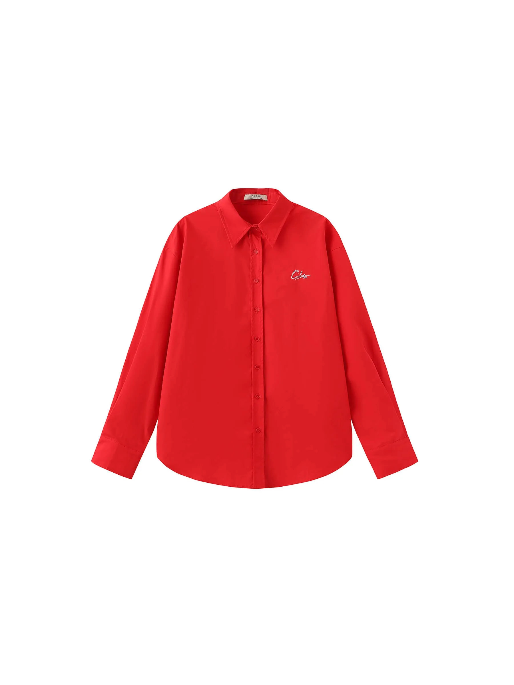 100% Cotton Embroidered Oversized Shirt