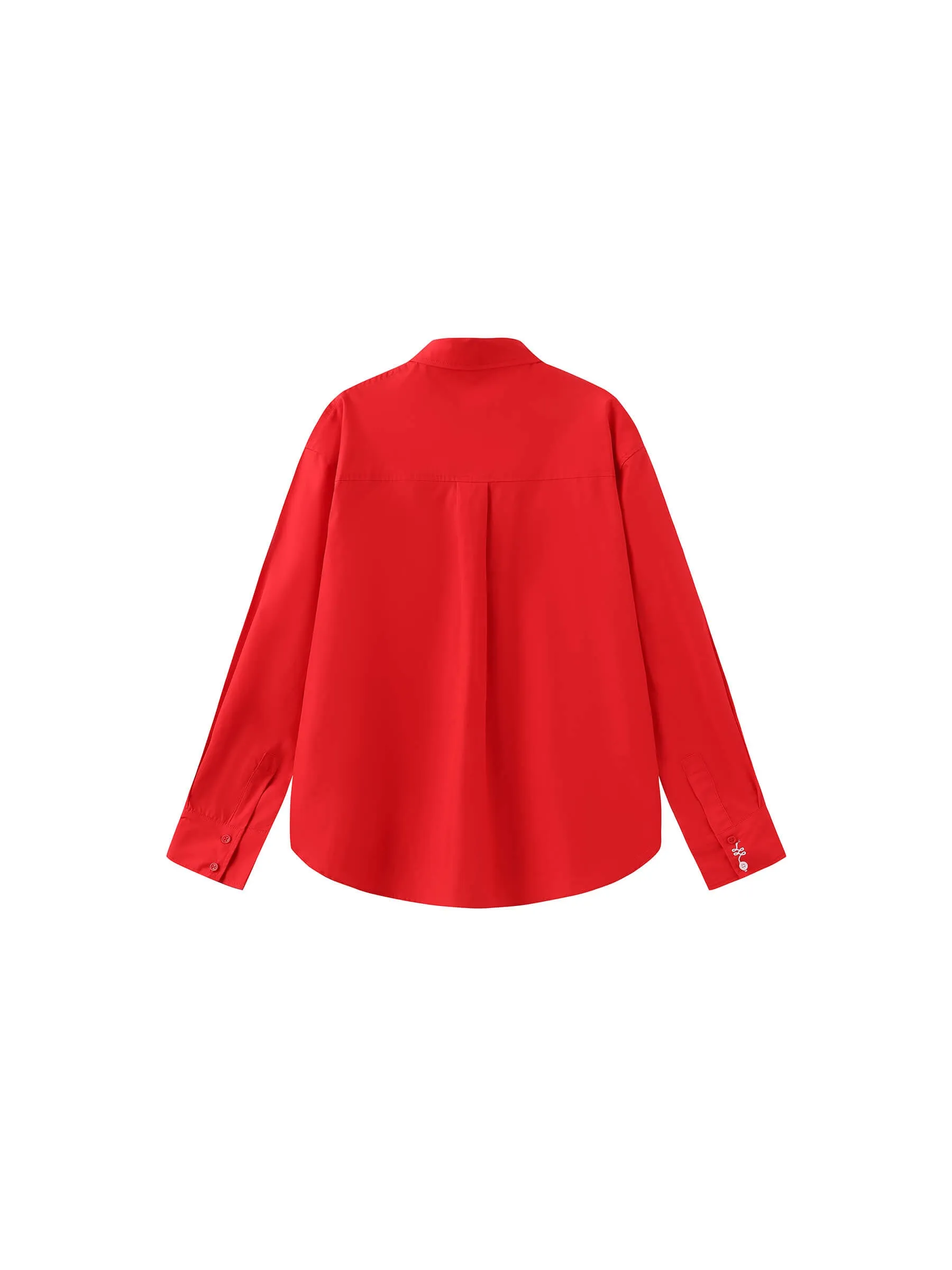 100% Cotton Embroidered Oversized Shirt
