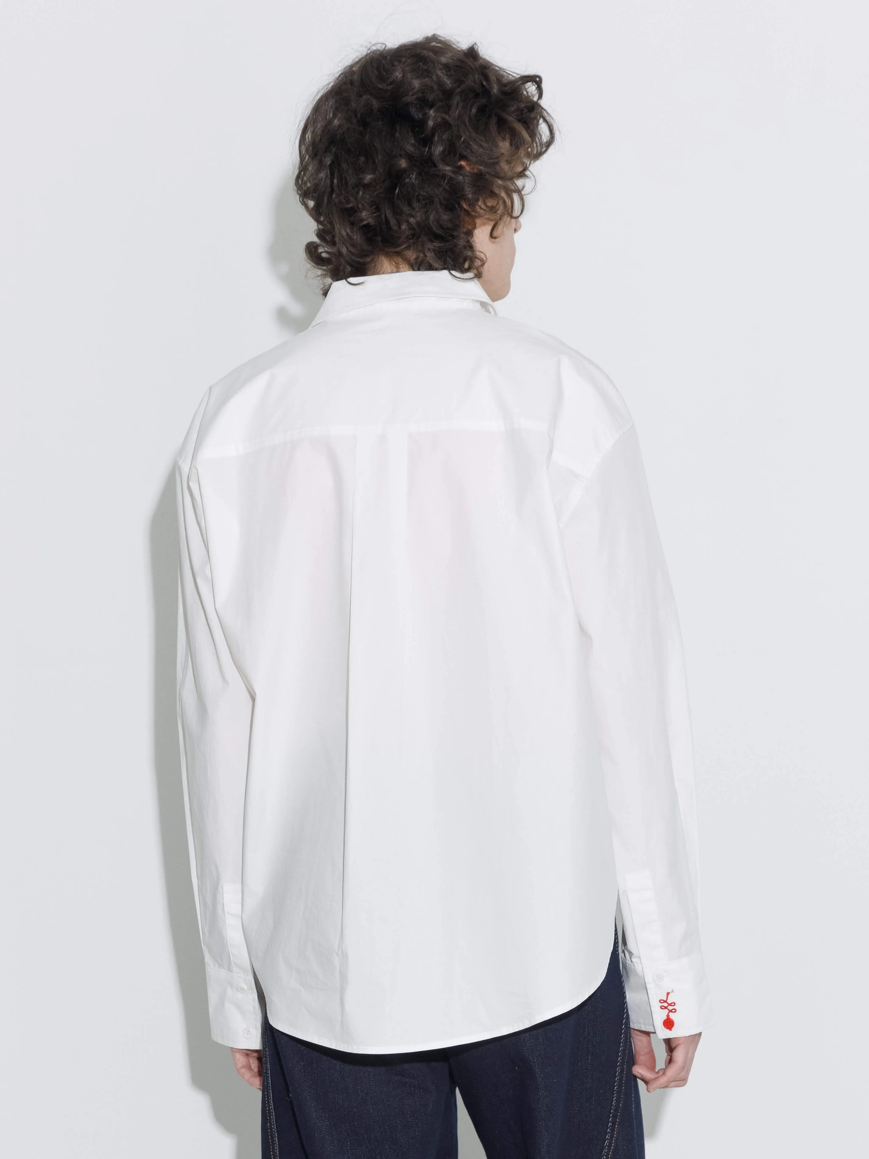 100% Cotton Embroidered Oversized Shirt