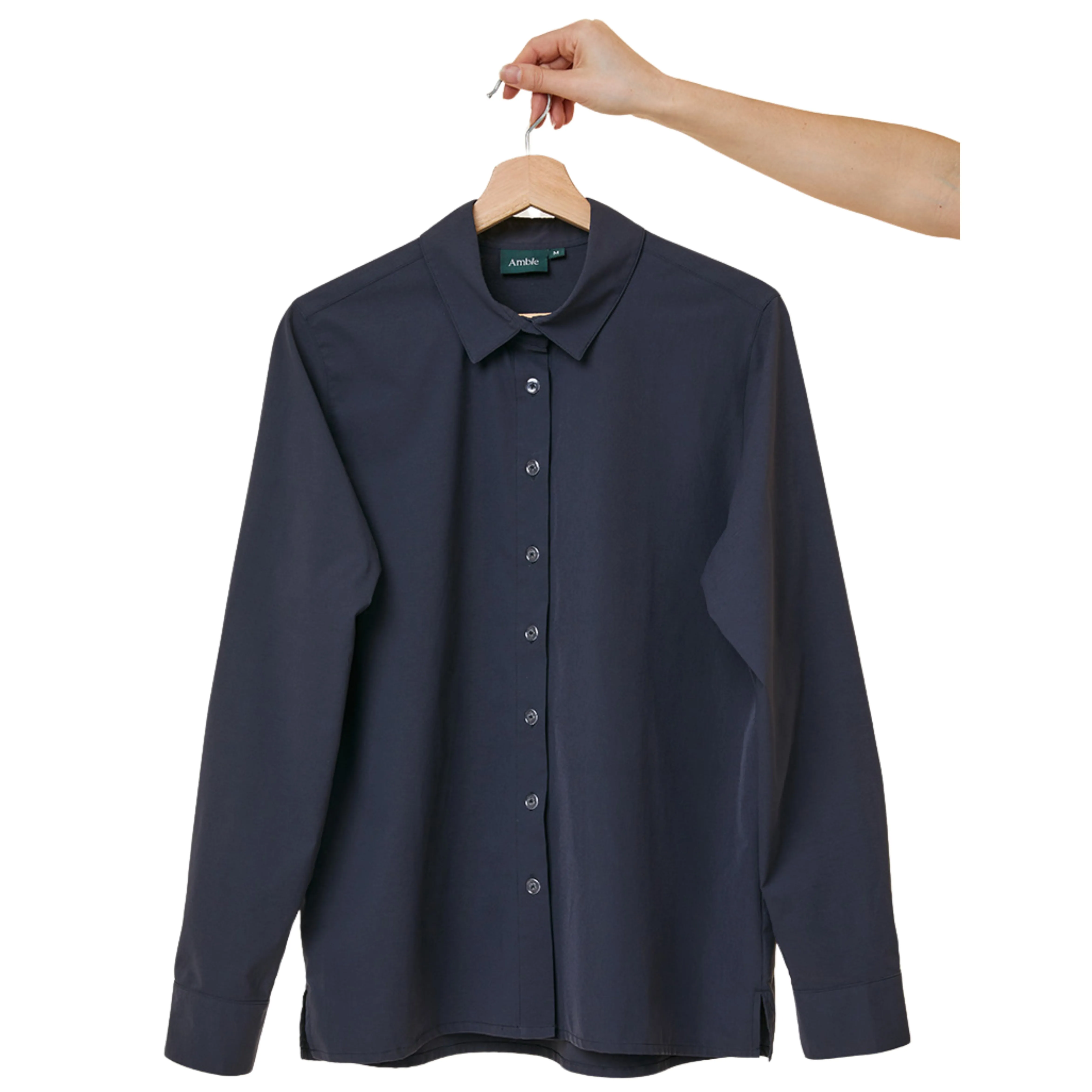 Amble Stirling Womens Plus Size Shirt Midnight Sizes 2XL - 4XL