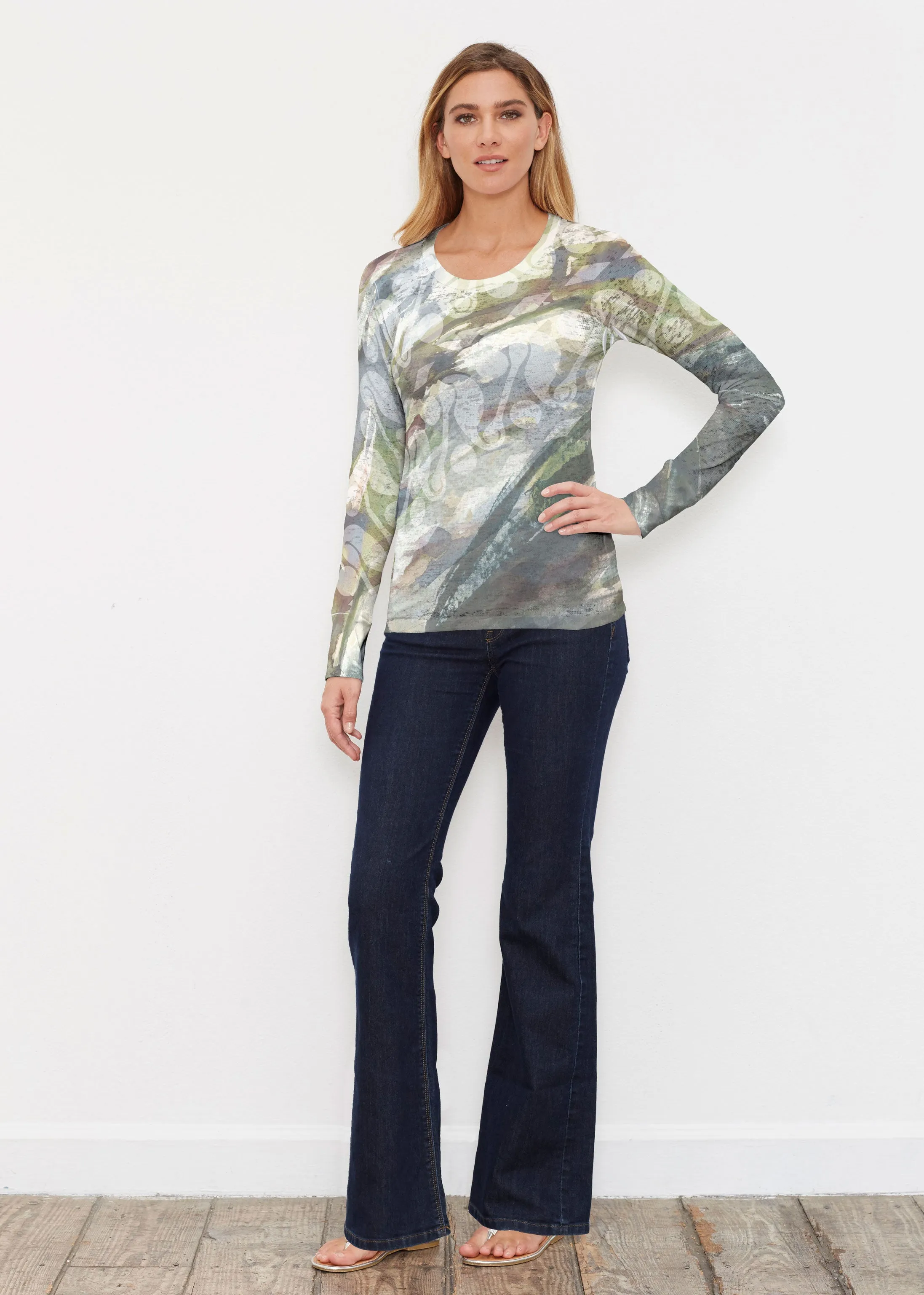Annaleise (15055) ~ Thermal Long Sleeve Crew Shirt