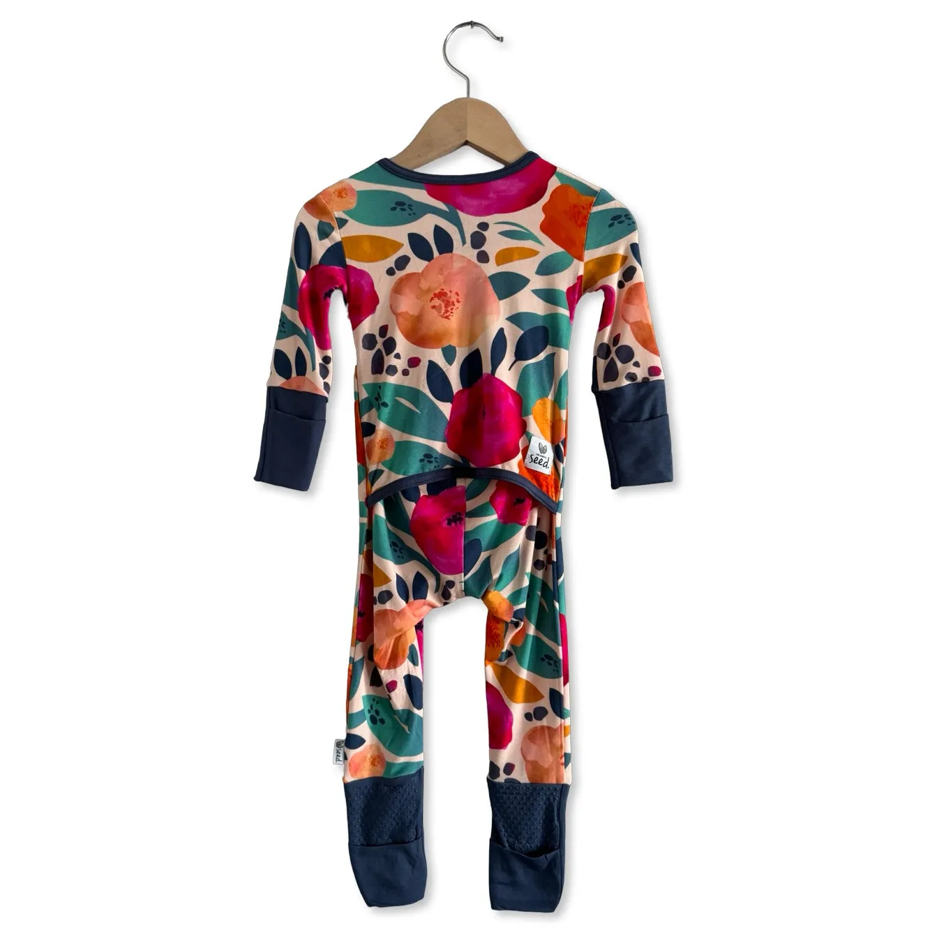In Full Bloom Mini Ribbed Kid's Day to Night Romper