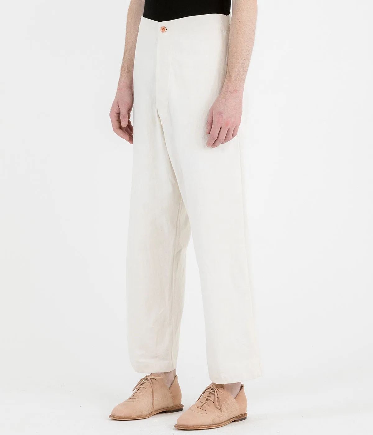 Ivory White Canvas Denim Jeans