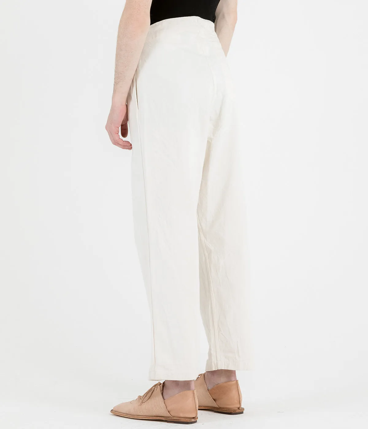 Ivory White Canvas Denim Jeans
