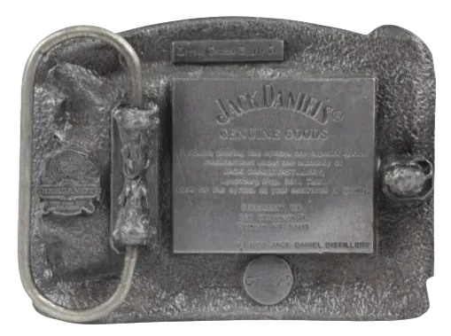 Jack Daniels Old Time Tennessee Whiskey Handmade Belt Buckle