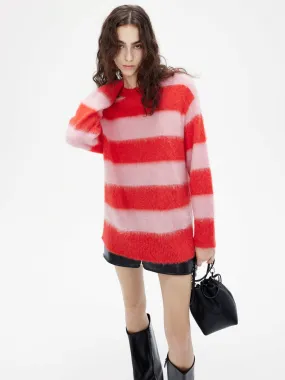 Loose Striped Knit Sweater