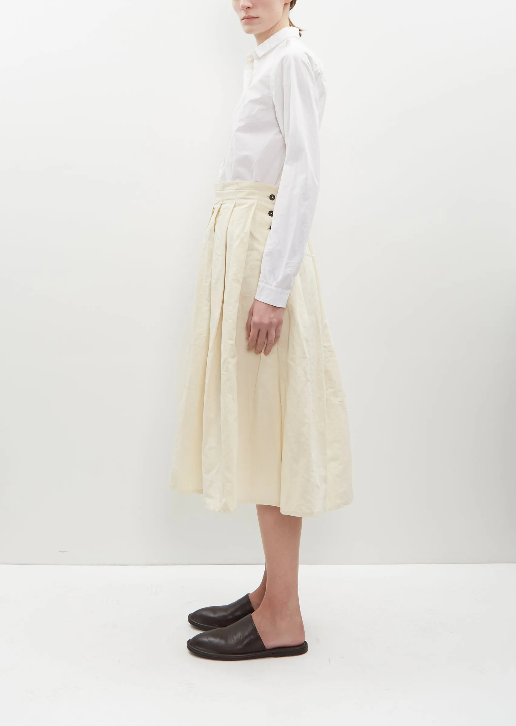 Matilde Cotton-Linen Skirt