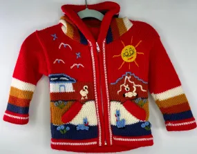 Peruvian Sweater NEW Red size 12m-24m