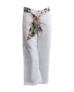 Phillipa Crop Jeans White