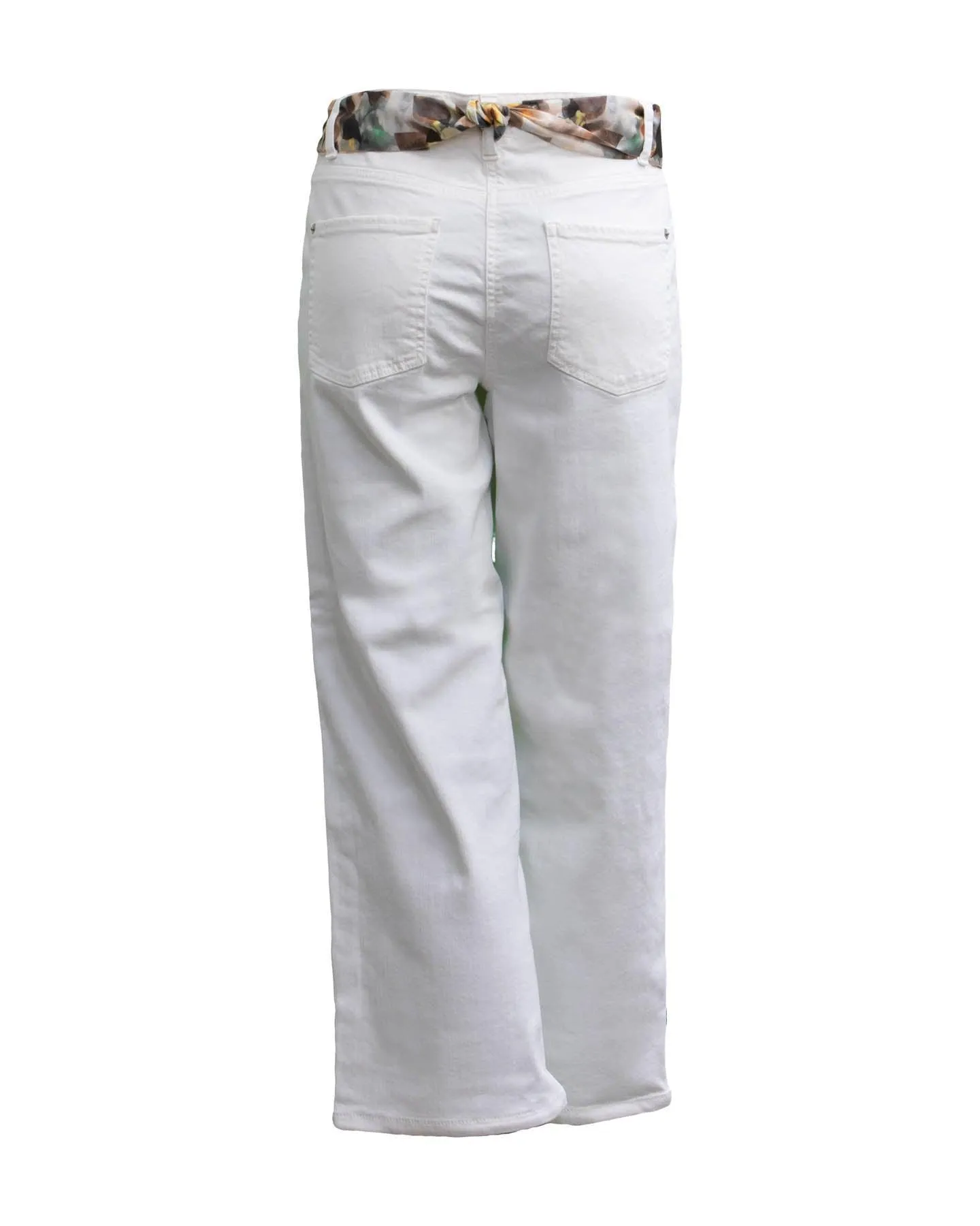 Phillipa Crop Jeans White
