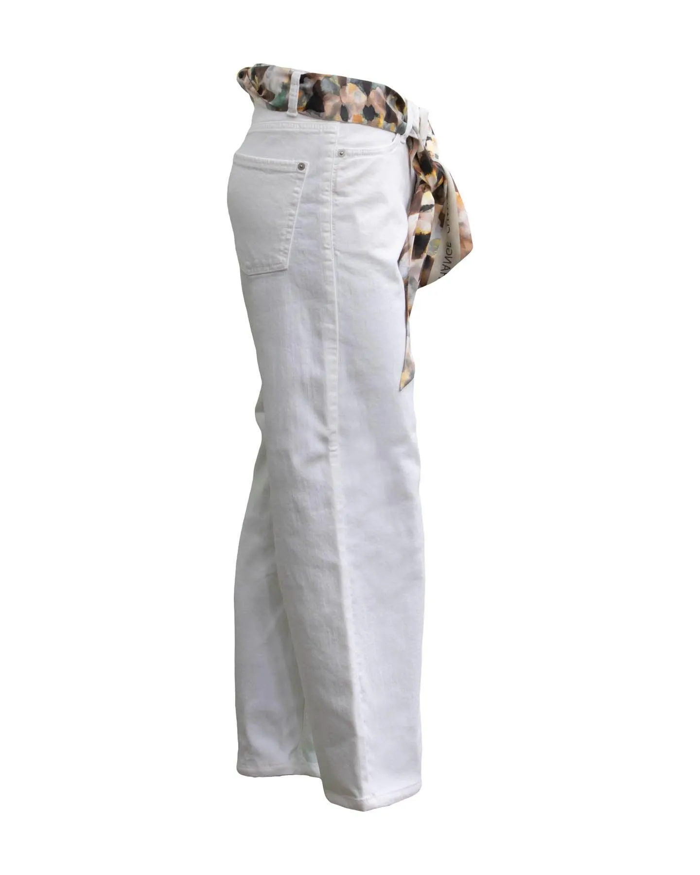 Phillipa Crop Jeans White