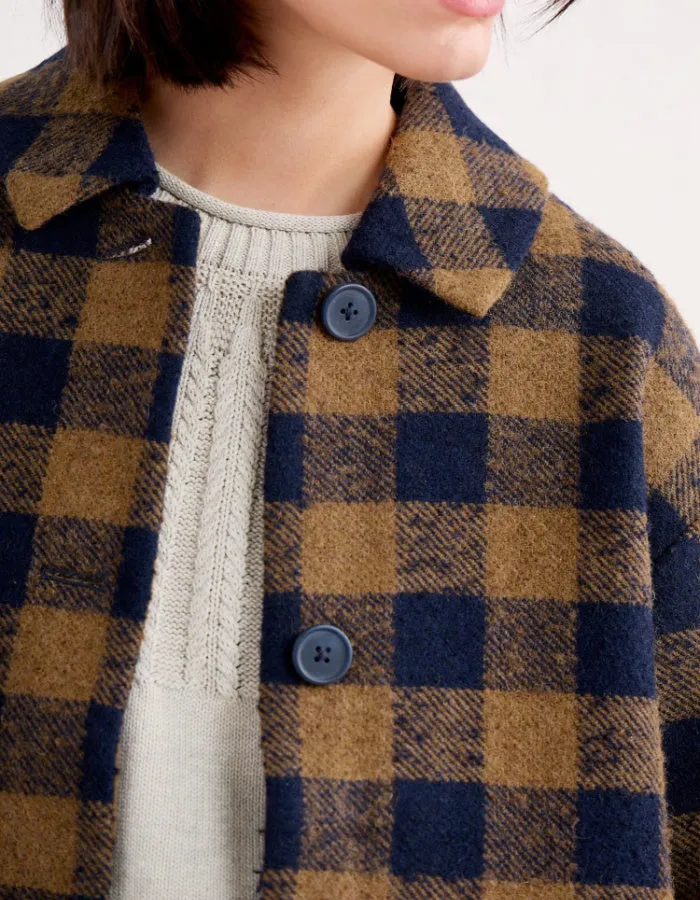Seasalt Beamwind Bold Check Coat