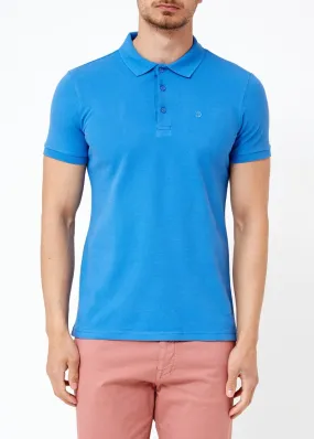 Sidiou Group Men's Oversize Blue Polo T-shirt