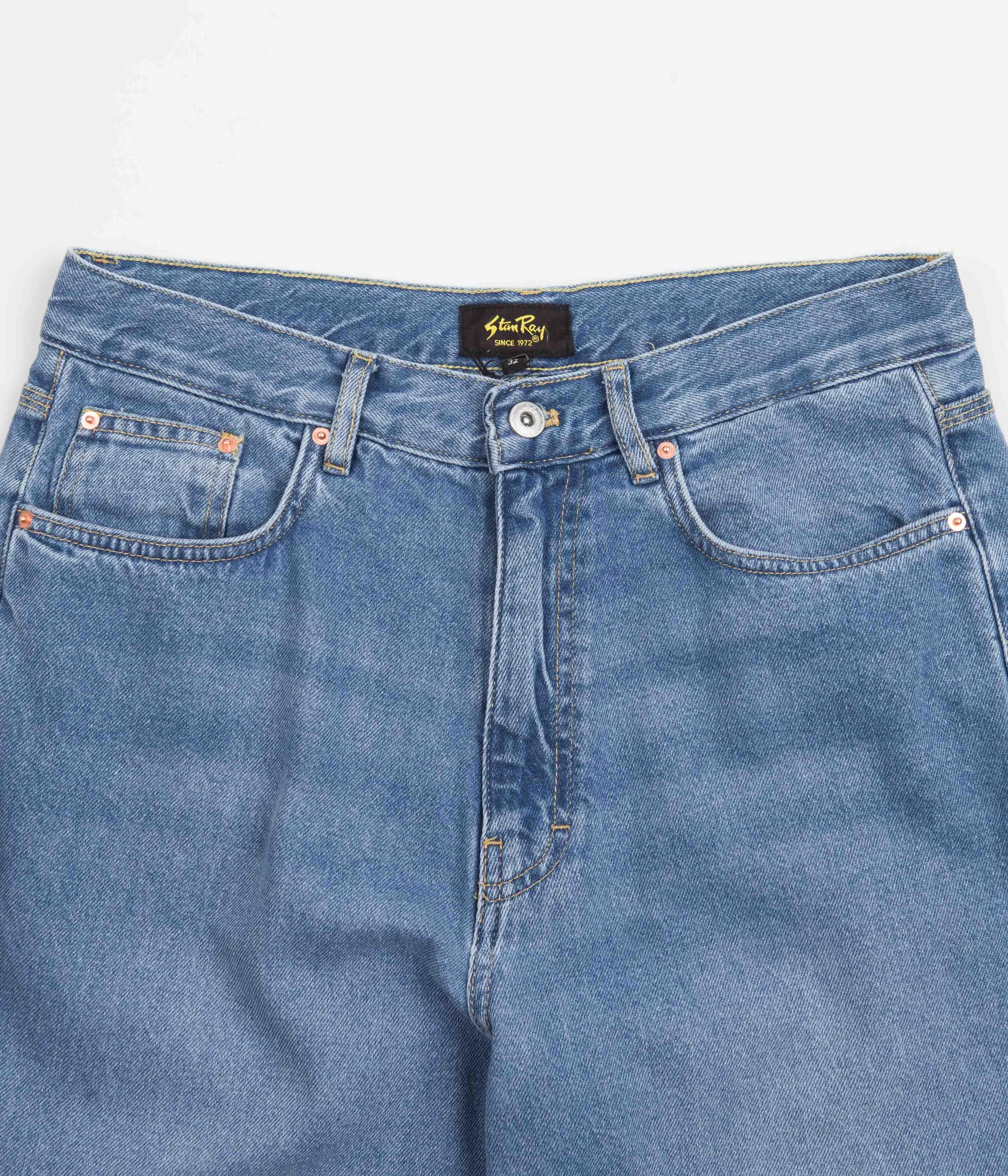 Stan Ray 5 Pocket Wide Jeans - Vintage Stonewash Denim