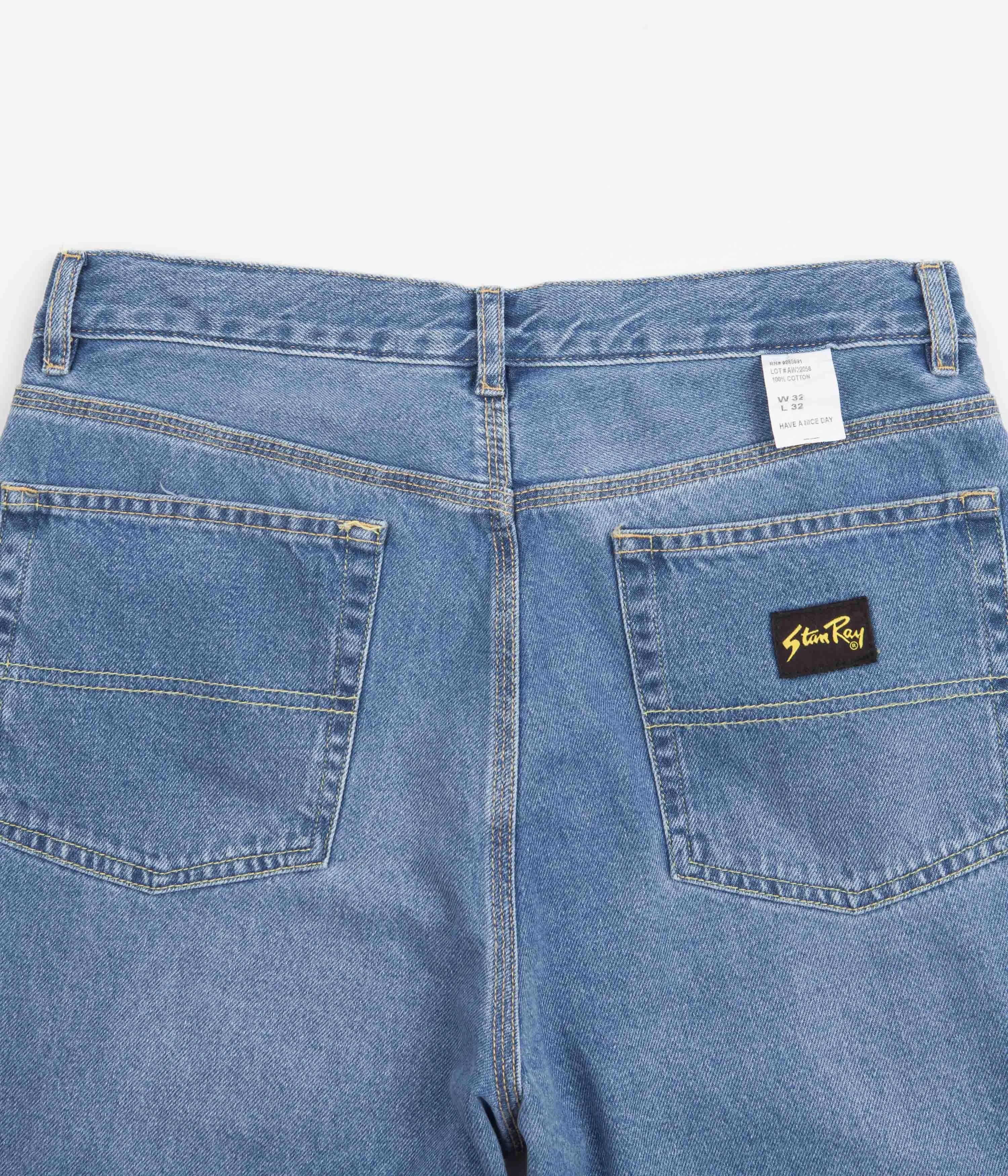 Stan Ray 5 Pocket Wide Jeans - Vintage Stonewash Denim
