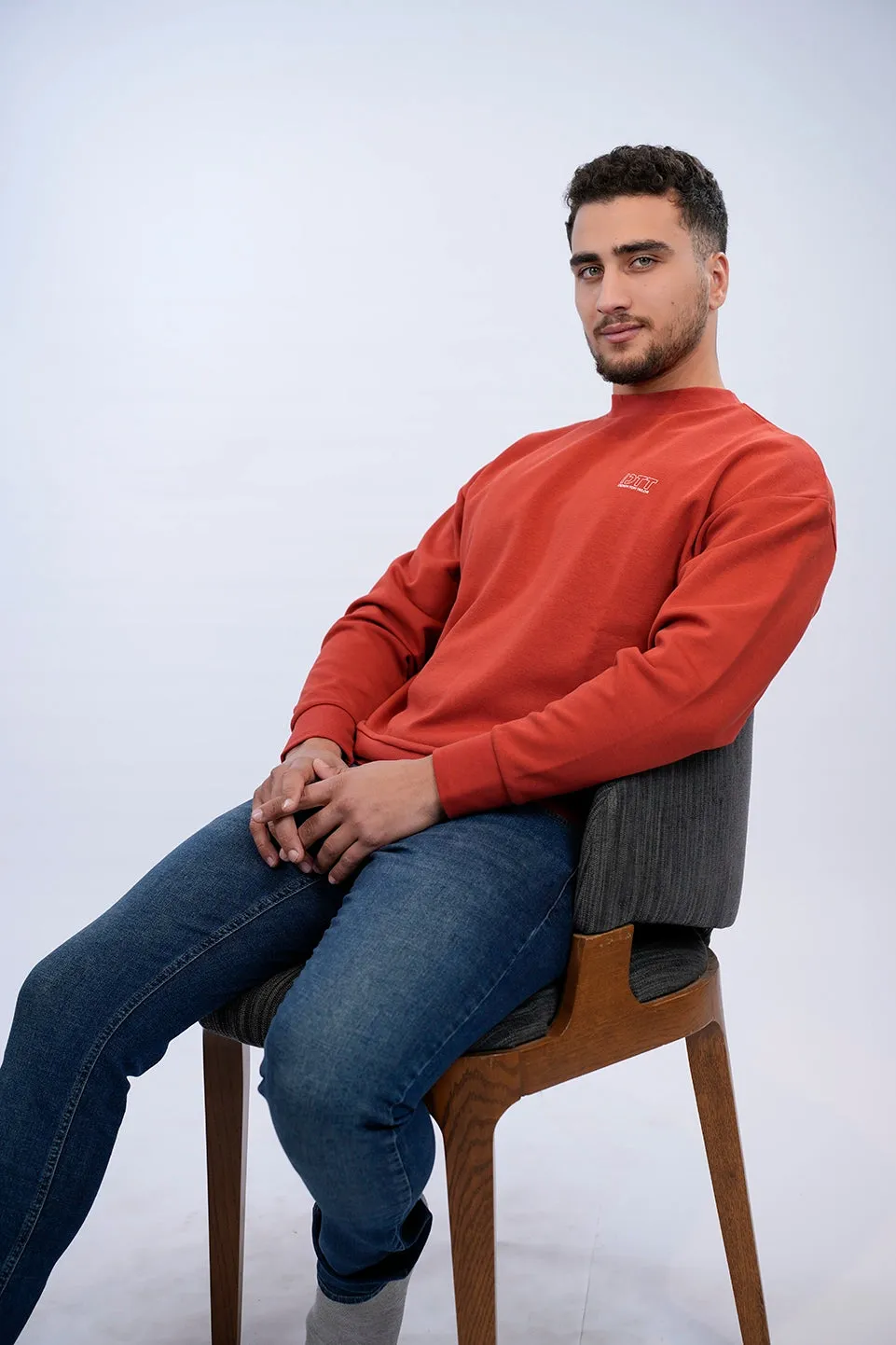 Tom Tailor Relaxed Red Sweater With Prints