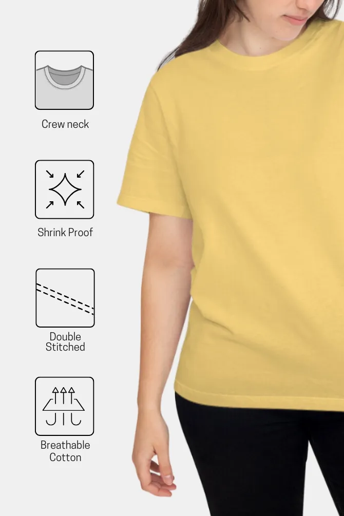 Yellow T-shirt for women